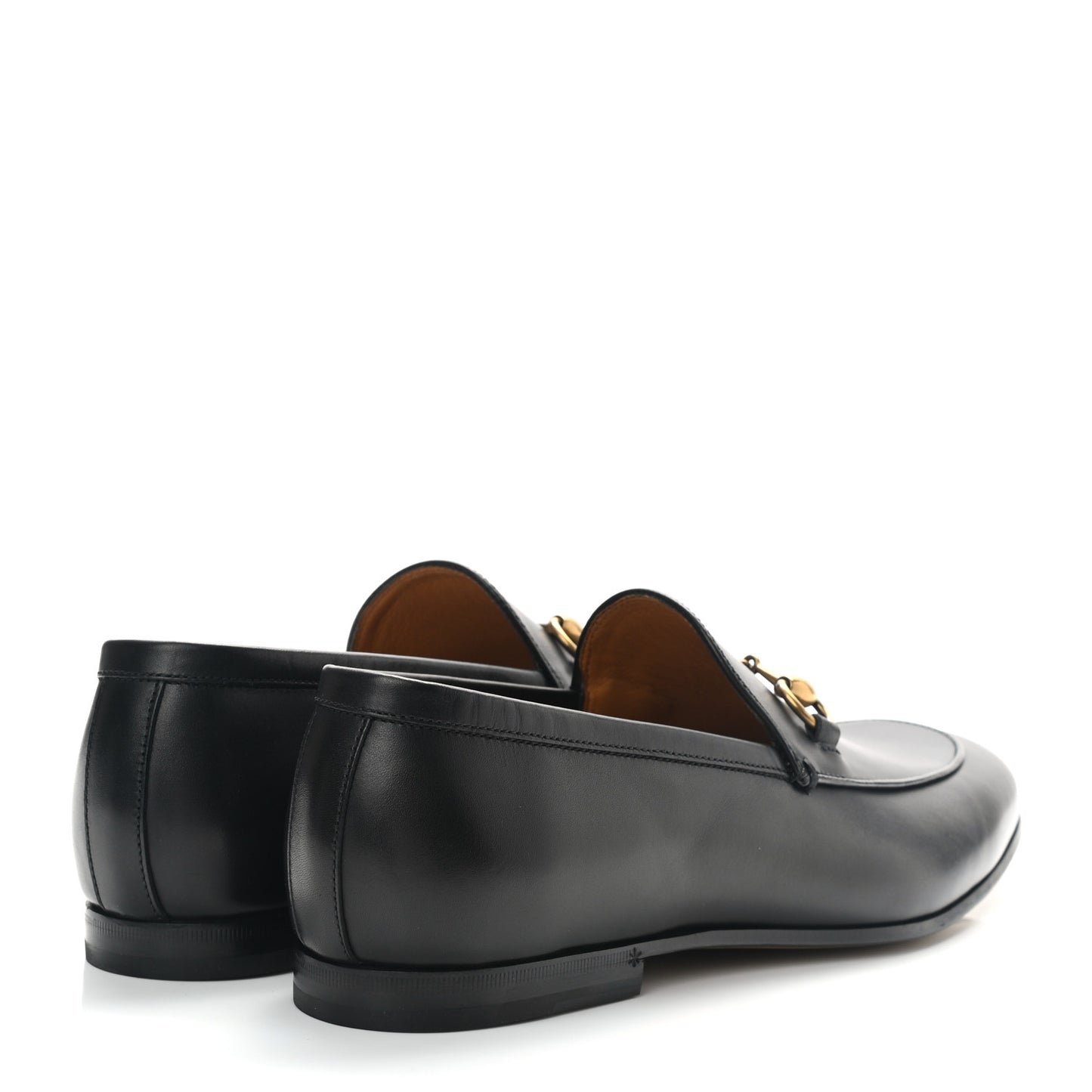Calfskin Horsebit Mens Jordaan Loafers 8 Black