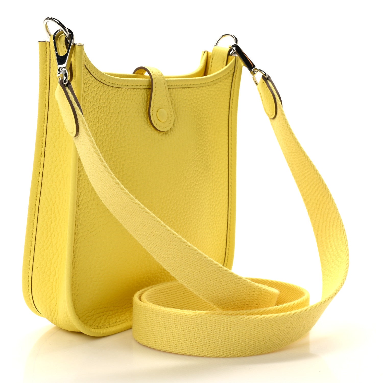 Hermes Taurillon Clemence Evelyne TPM Limoncello 3 of 9
