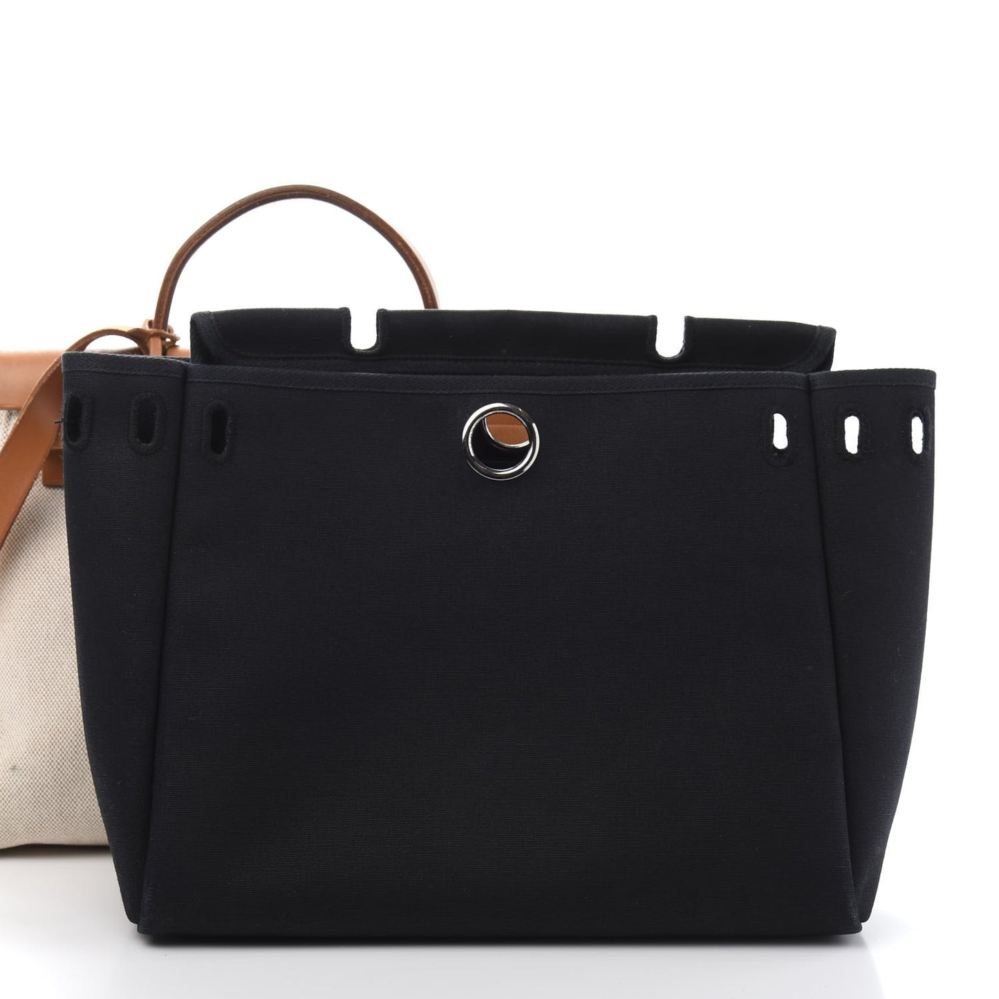 Toile Vache Calfskin Herbag 30 PM Natural