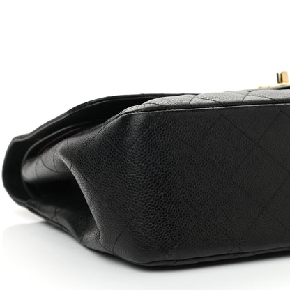 Chanel Caviar Quilted Jumbo Double Flap Black 9 of 16