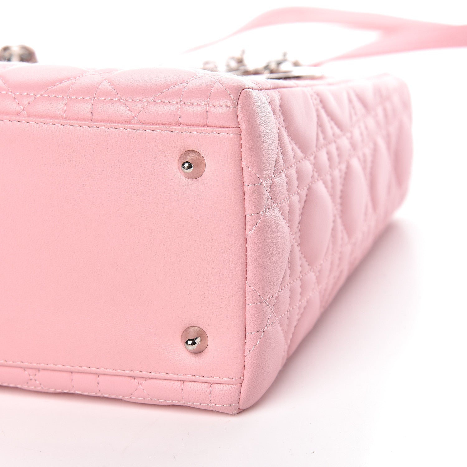 Christian Dior Lambskin Cannage Medium Lady Dior Pink 11 of 11