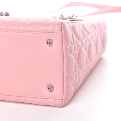 Christian Dior Lambskin Cannage Medium Lady Dior Pink 11 of 11
