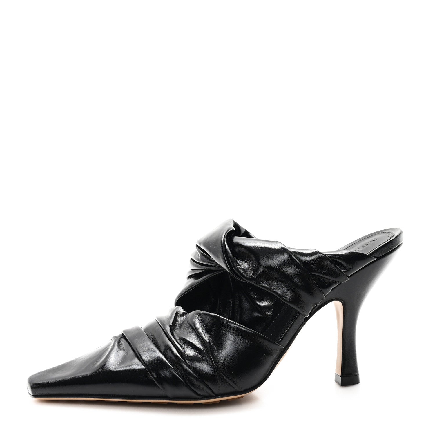 Bottega Veneta Cushion Lux Bunnie Mule Pumps 38.5 Black 1 of 8