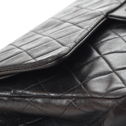 Chanel Lambskin Quilted Medium Double Flap Black 12 of 13