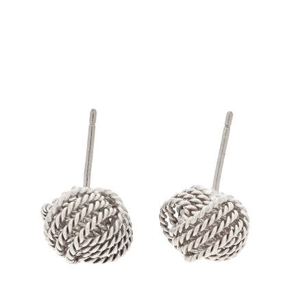 Tiffany Sterling Silver Twist Knot Earrings 3 of 4