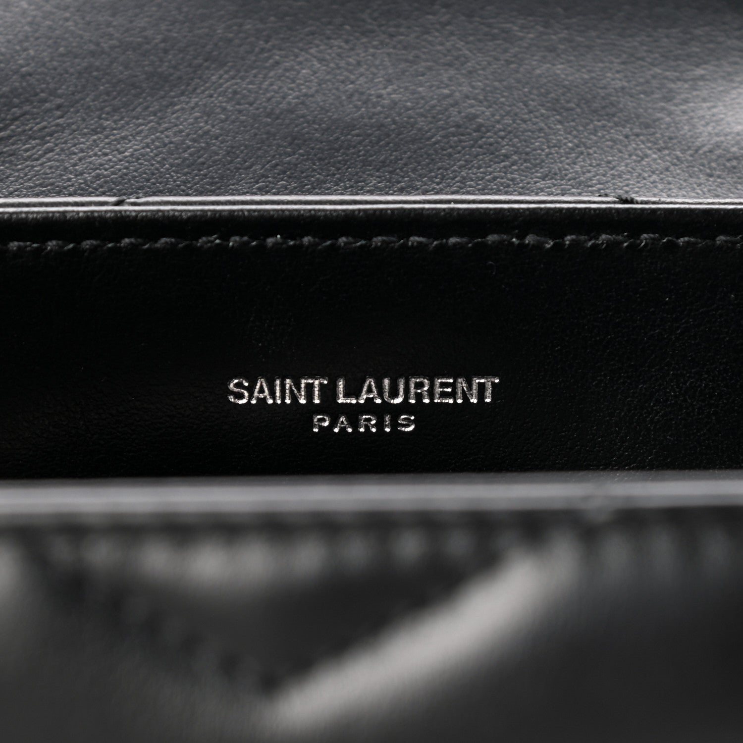 Saint Laurent Calfskin Y Quilted Monogram Small Loulou Chain Satchel Black 6 of 11