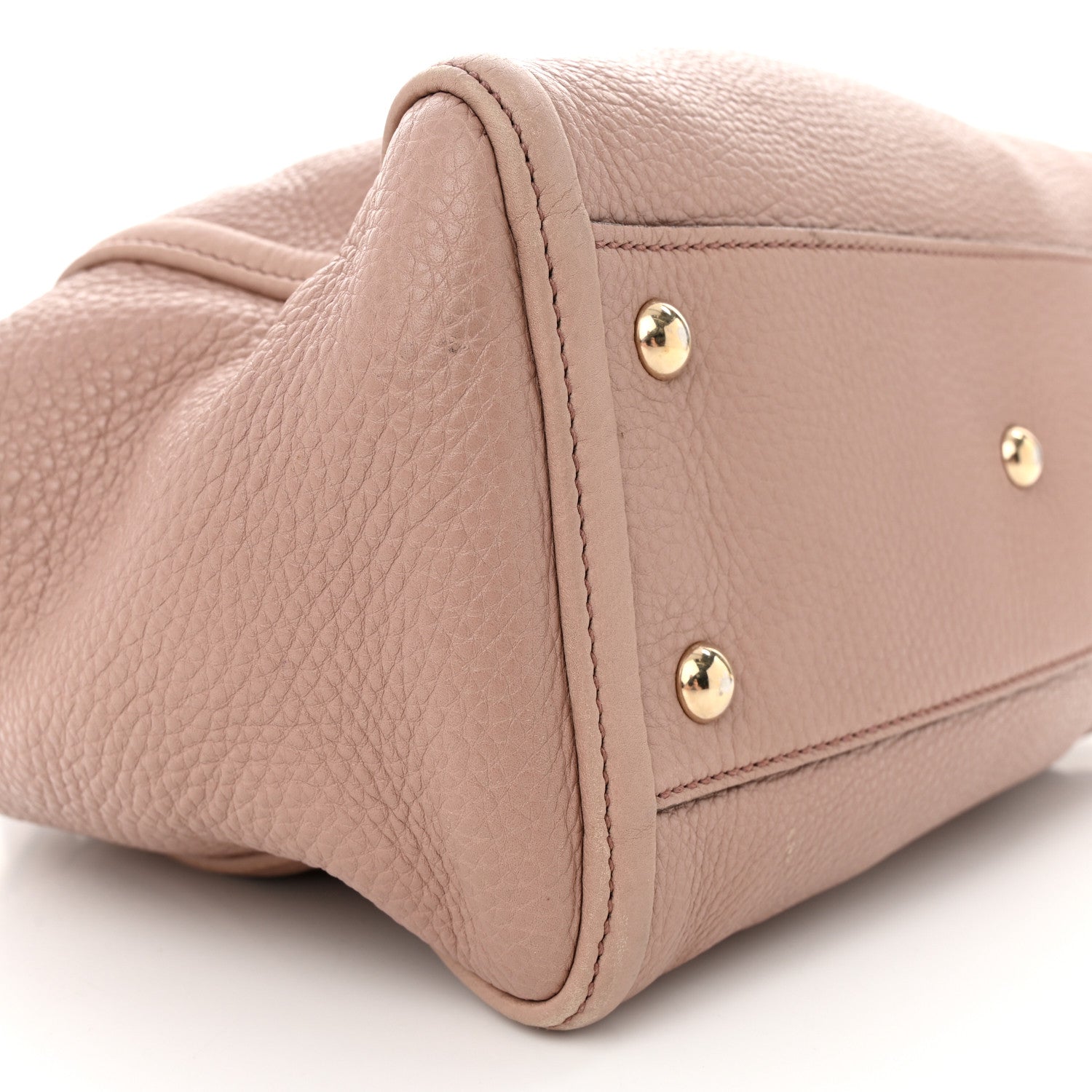 Gucci Pebbled Calfskin Small Soho Shoulder Bag Light Pink 10 of 18
