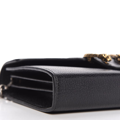 Gucci Calfskin Web Mini Dionysus Chain Wallet Black 6 of 10