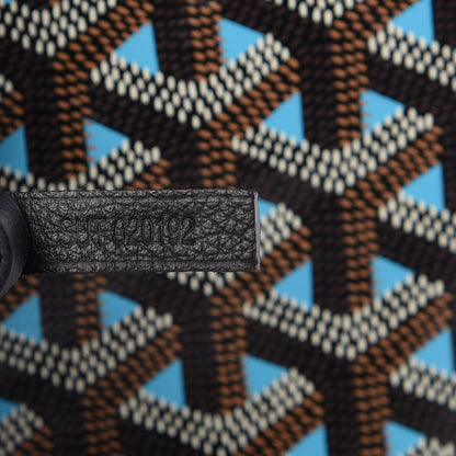 Goyard Goyardine Saint Louis Claire Voie GM Black Blue 9 of 11
