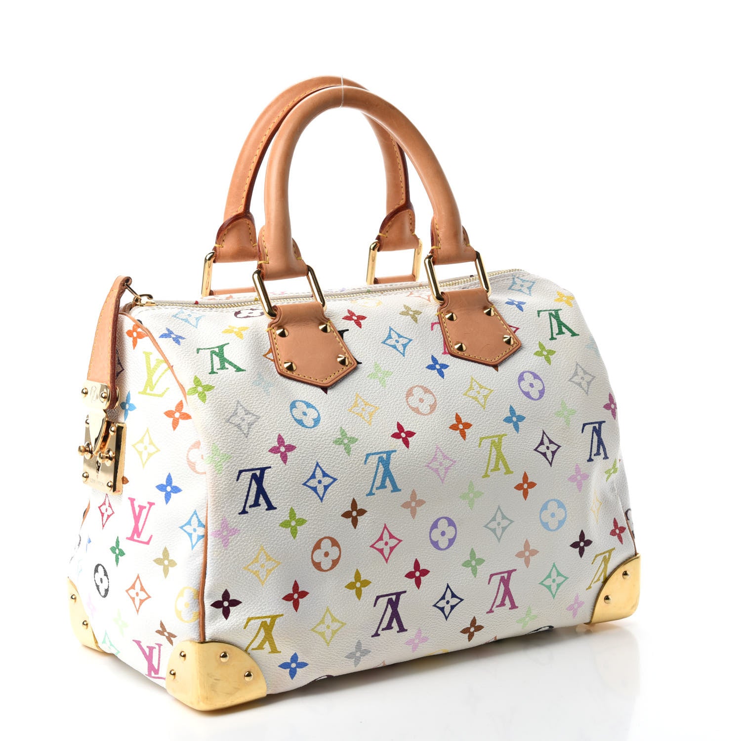 Louis Vuitton Monogram Multicolor Speedy 30 White 3 of 11