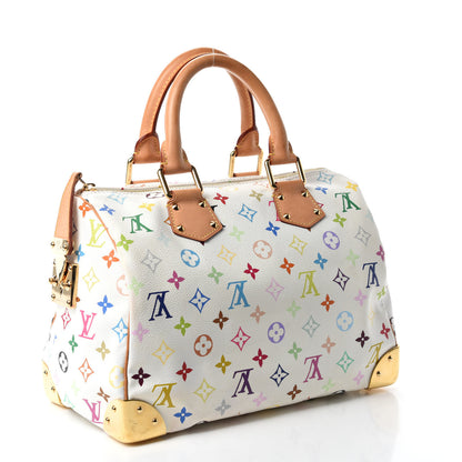 Louis Vuitton Monogram Multicolor Speedy 30 White 3 of 11