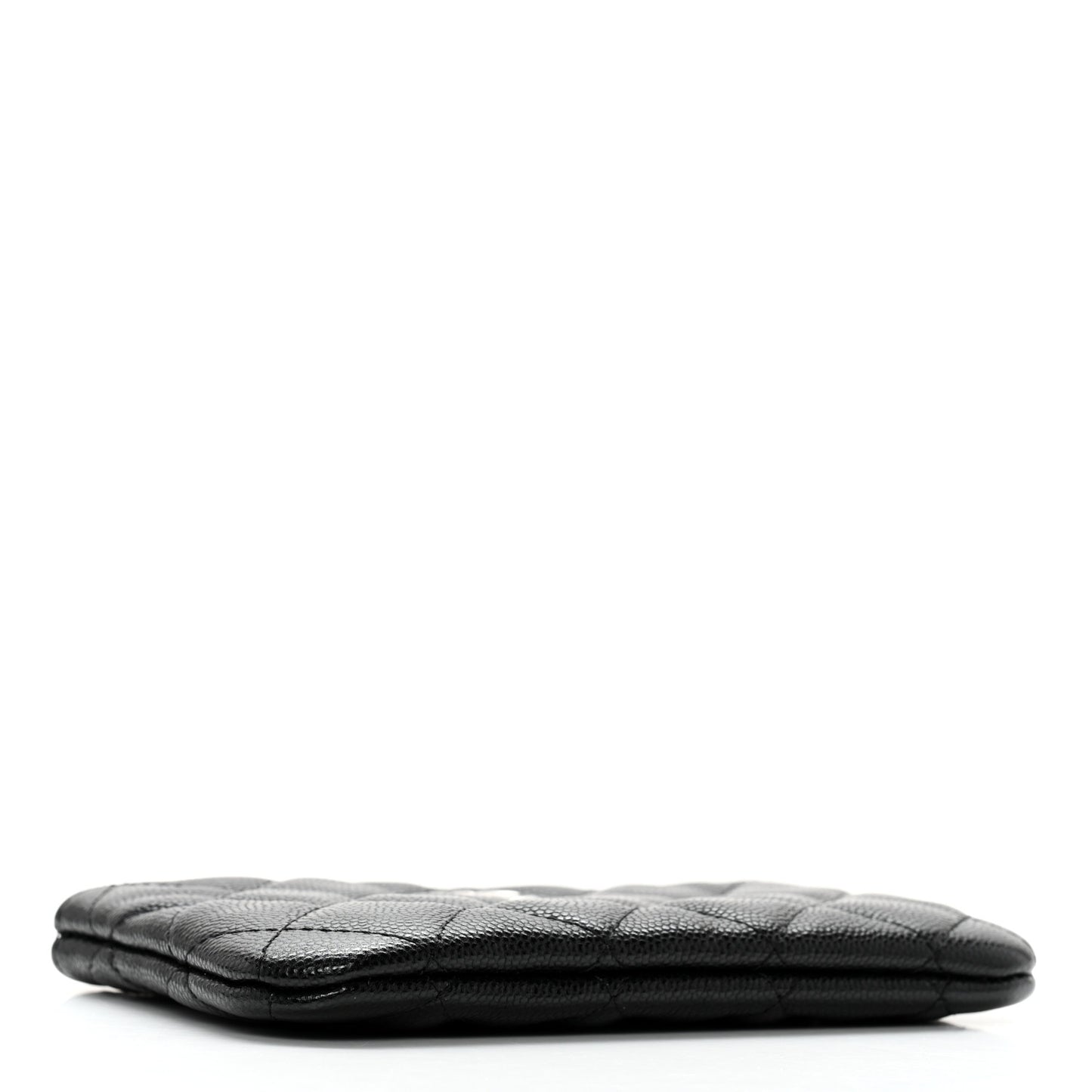 Caviar Quilted Small Cosmetic Case Black