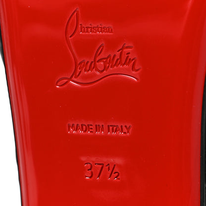 Christian Louboutin Calfskin Miss Spika Club Sandals 37.5 Black 6 of 7