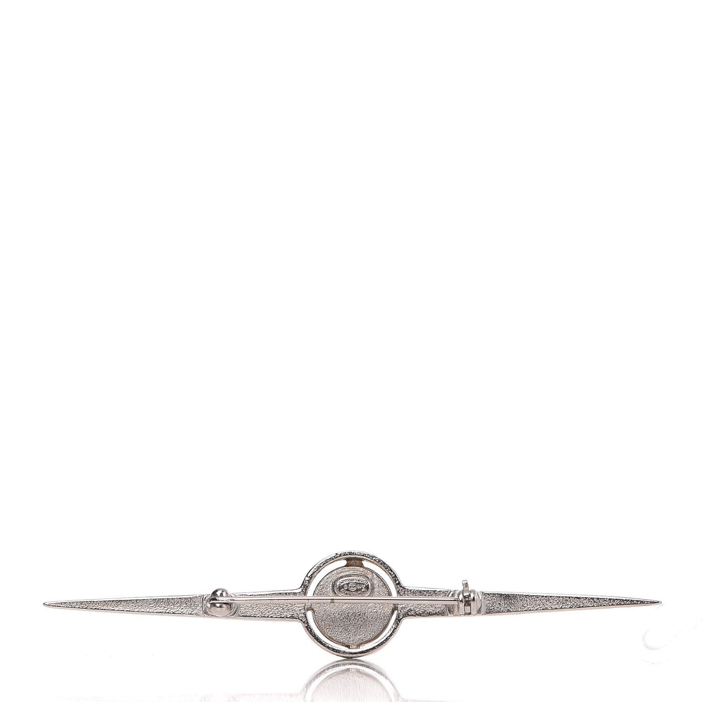 Crystal Airline Brooch Silver