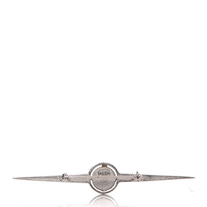 Chanel Crystal Airline Brooch Silver 3 of 5