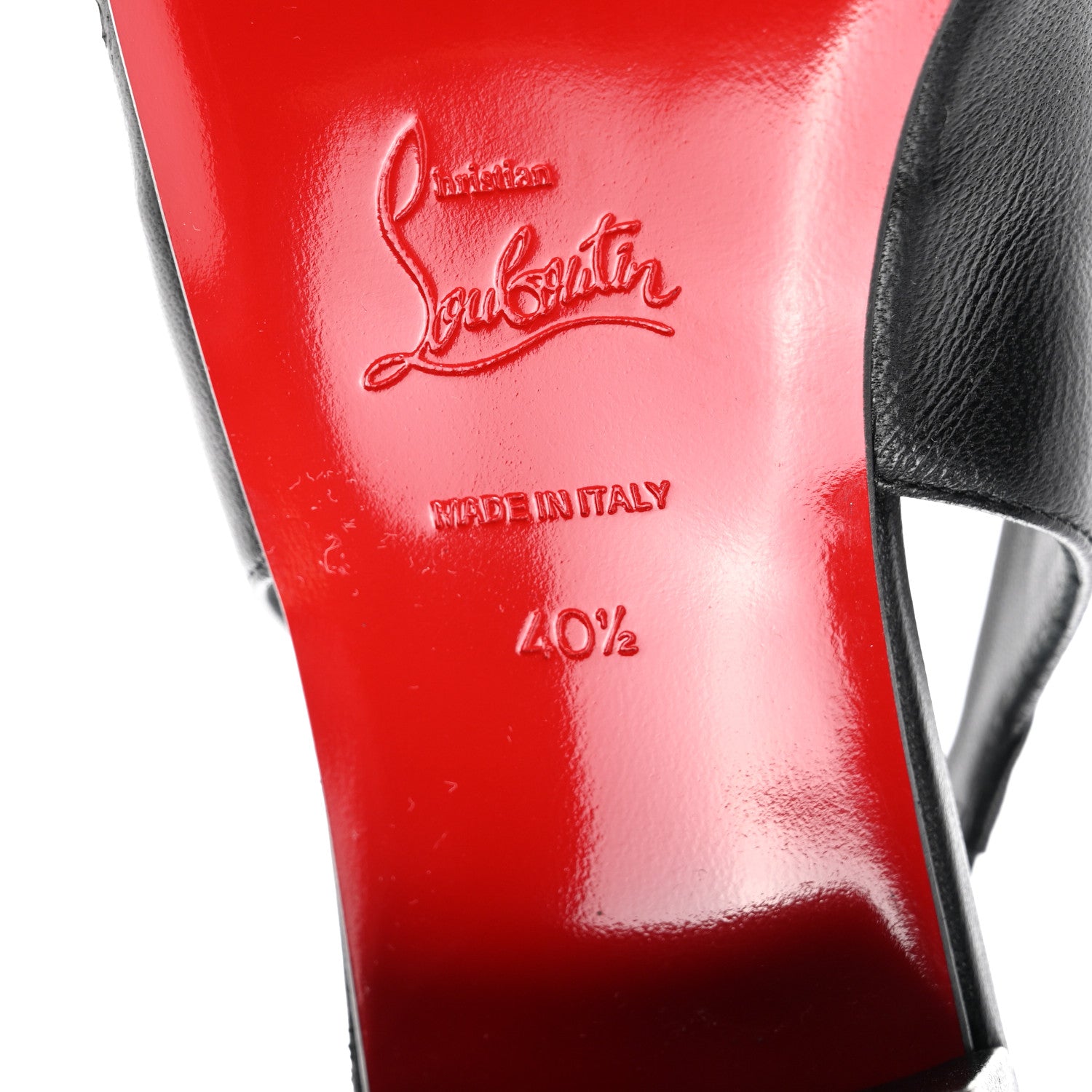 Christian Louboutin Nappa Mamaflirt 30mm Bow Sling Ballerinas 40.5 Black 6 of 8