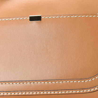 Chloe Shiny Calfskin Small Marcie Saddle Shoulder Bag Autumnal Brown 11 of 12