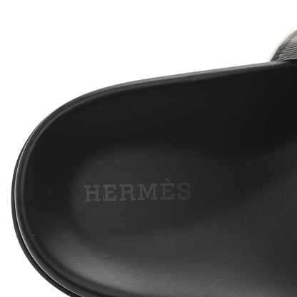Hermes Calfskin Womens Chypre Sandals 41 White 8 of 10
