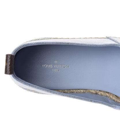 Louis Vuitton Denim Monogram Espadrilles 37 Blue 8 of 10