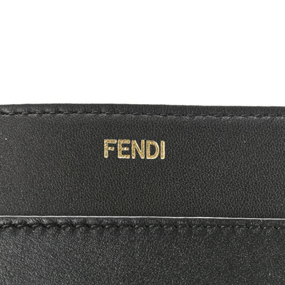 Fendi Vitello Shiny Nappa Woven Medium Peekaboo I SEE U Satchel Carbone Slate 7 of 10