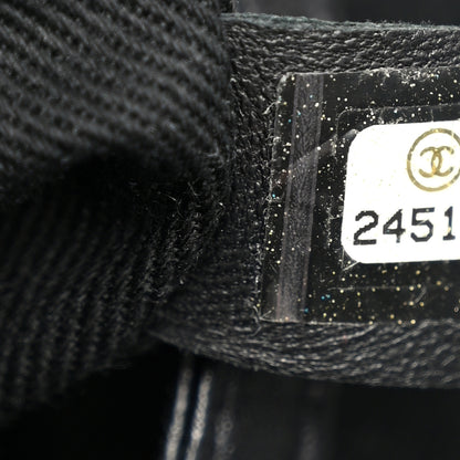 Chanel Woven Straw Raffia Large Deauville Backpack Grey Black 7 of 11