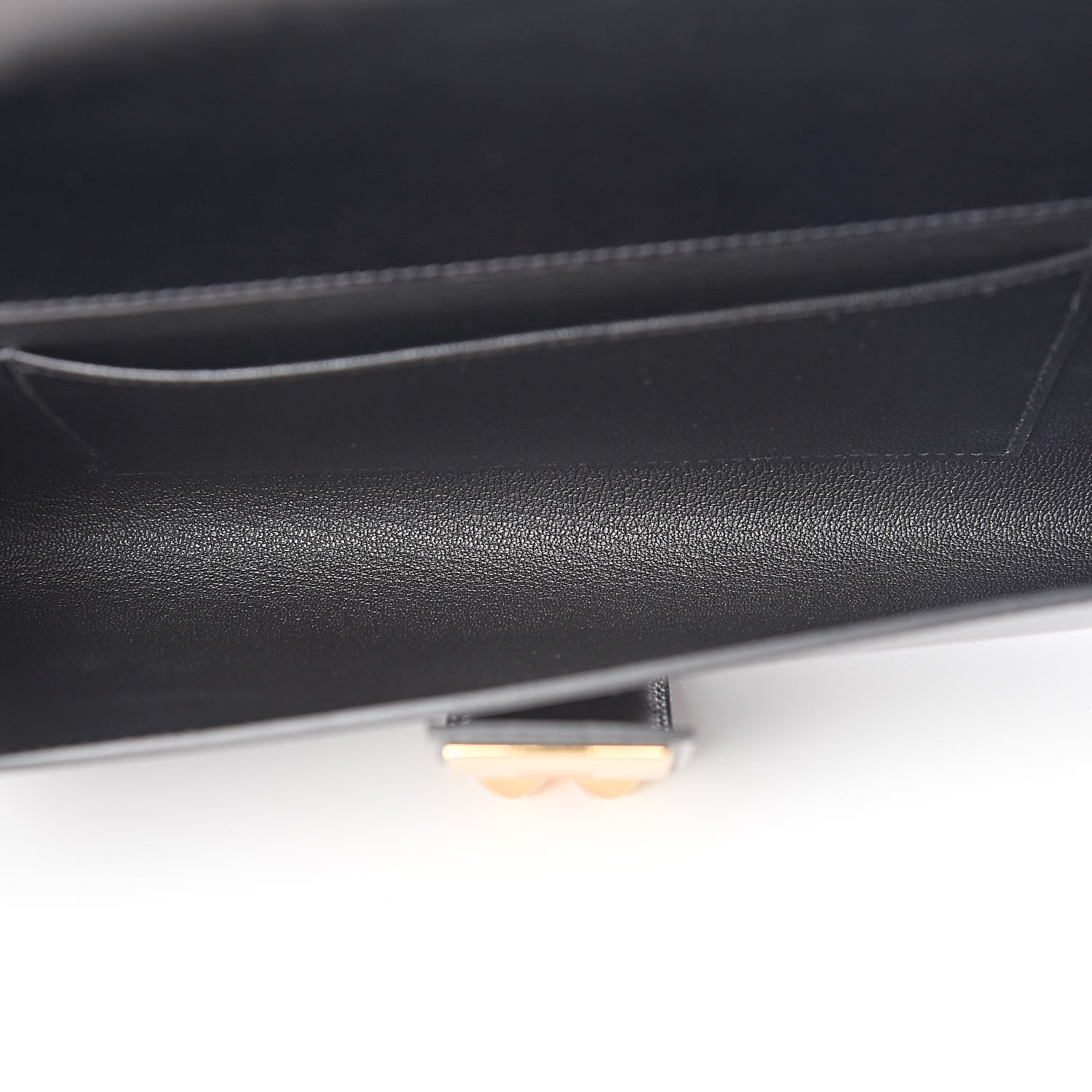 Hermes Tadelakt Medor 23 Clutch Black 5 of 8