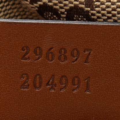 Gucci Monogram Small Brick Lane Boston Light Brown 7 of 12