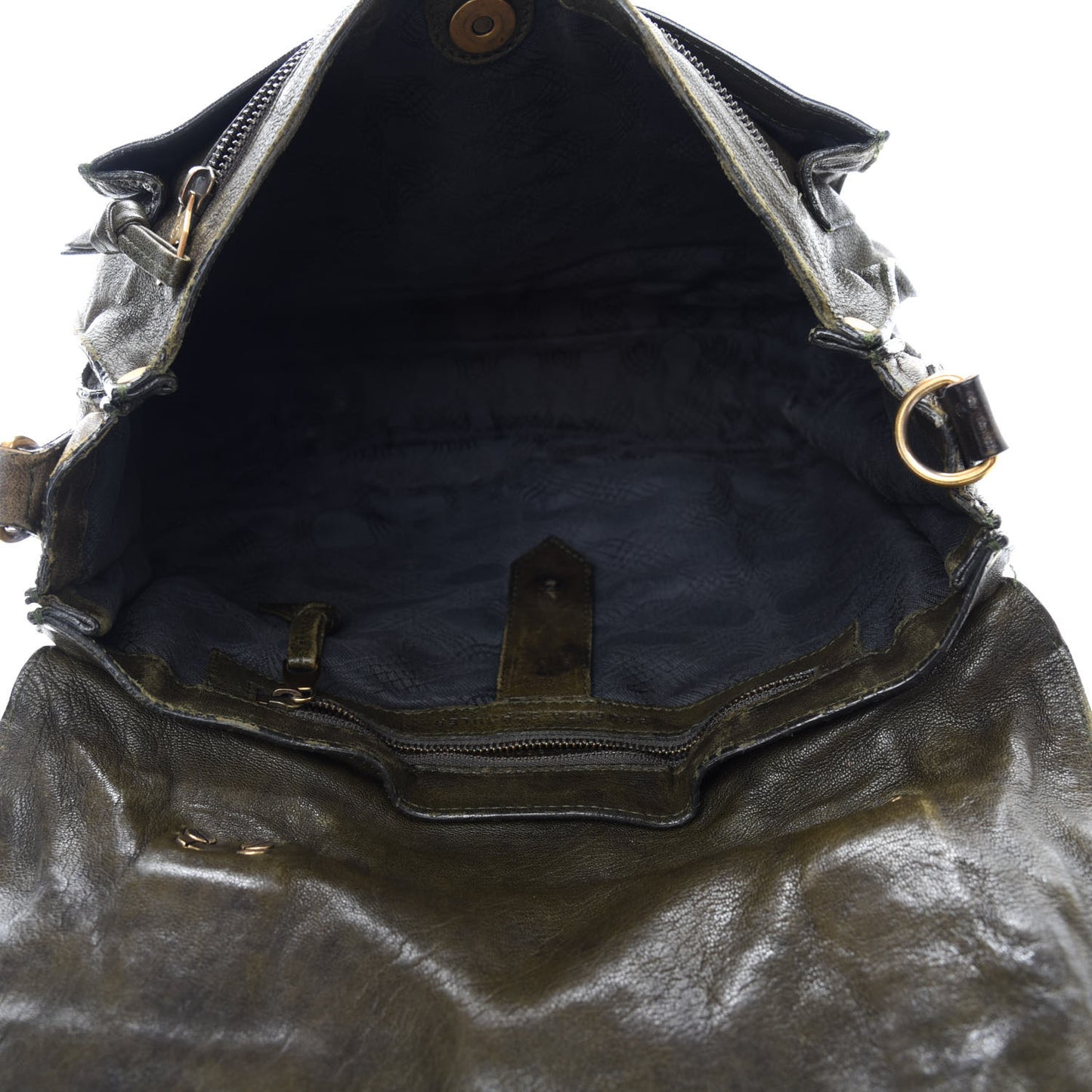 Lambskin Medium PS1 Satchel Dark Olive