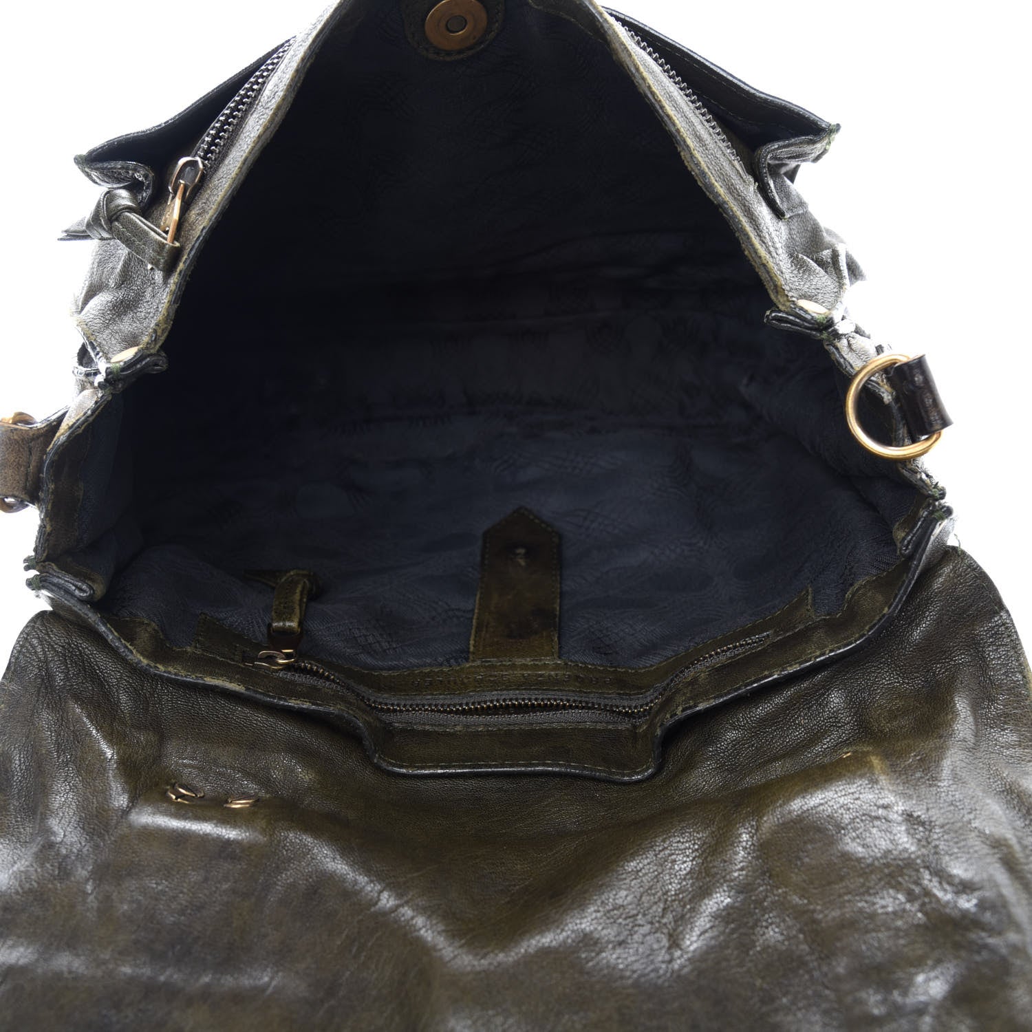 Proenza Schouler Lambskin Medium PS1 Satchel Dark Olive 5 of 20