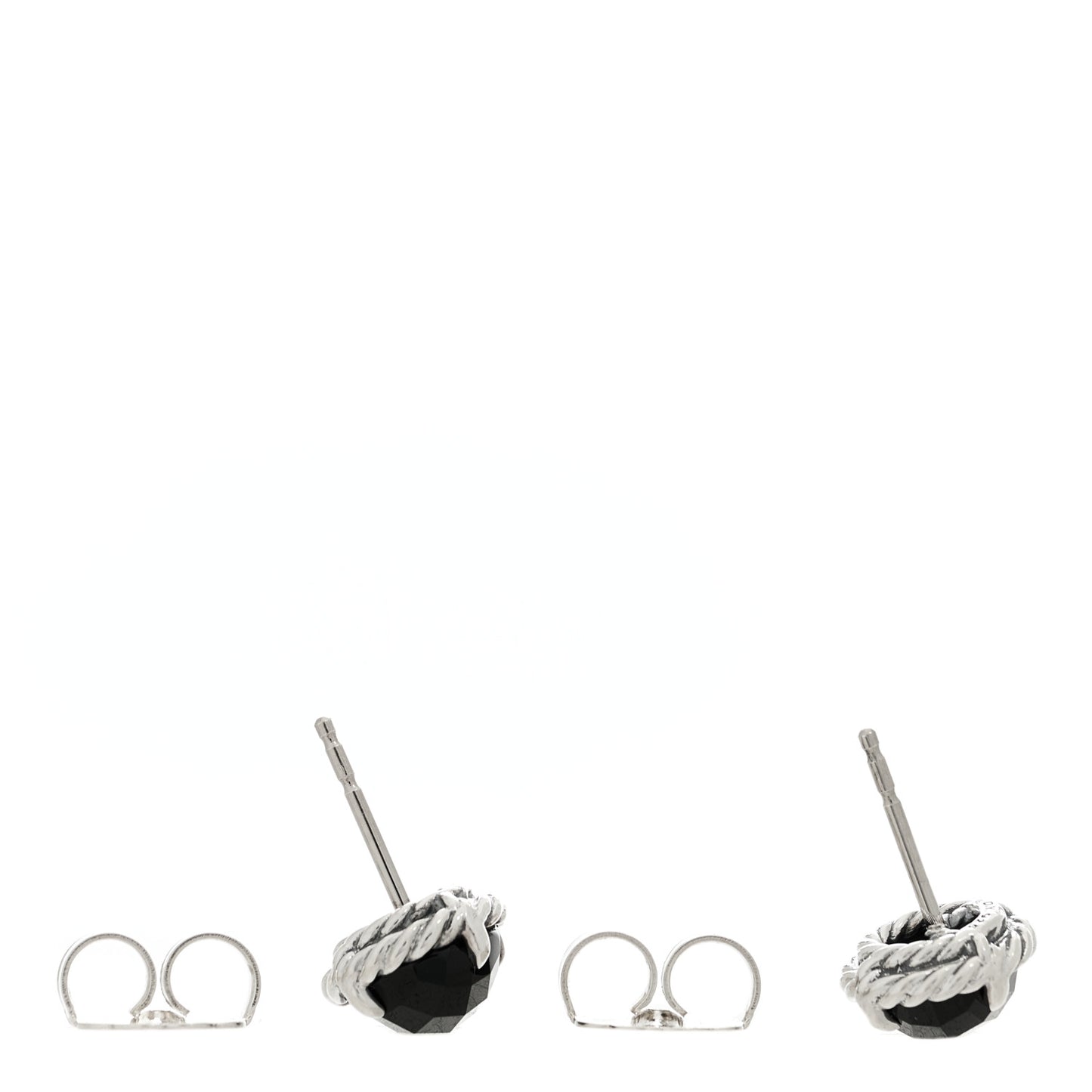 Sterling Silver Black Onyx 10mm Chatelaine Earrings
