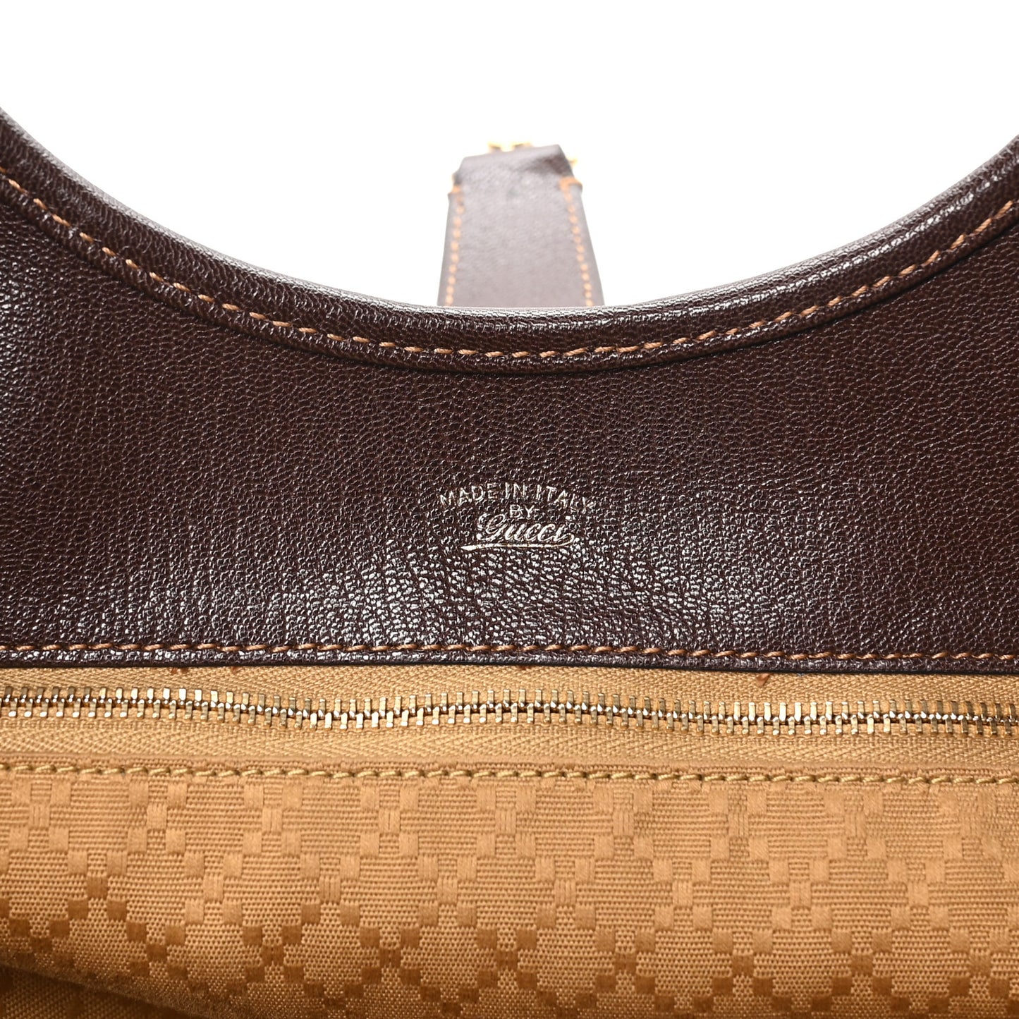 Monogram Calfskin Medium Mercato Tote Sand Dark Brown