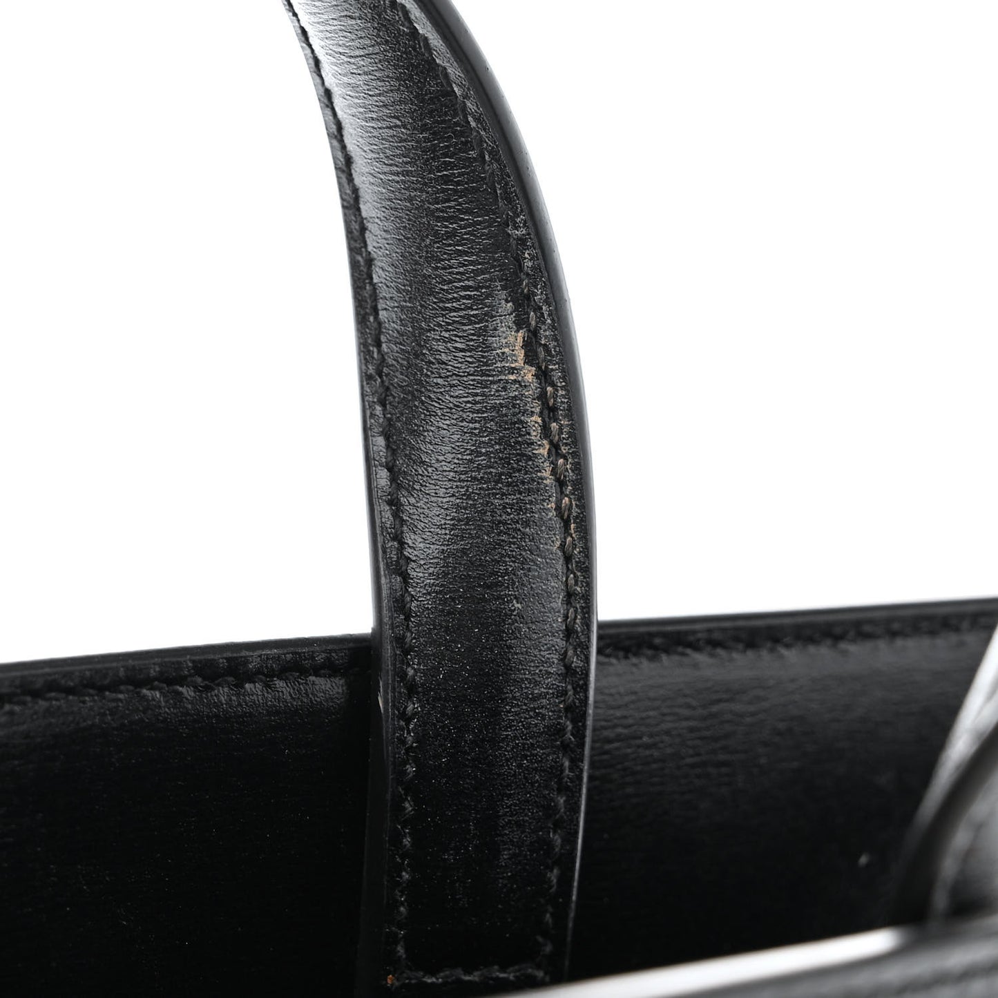 Calfskin Small Manhattan Shopper Tote Black