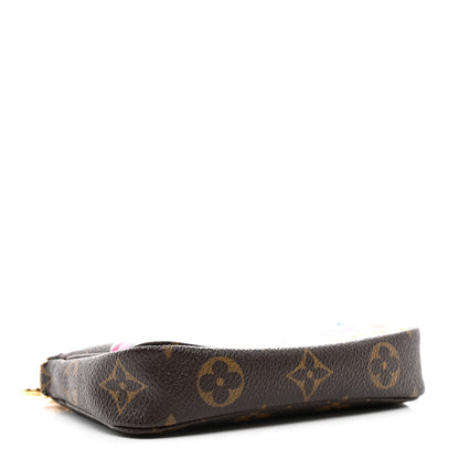 Louis Vuitton Monogram 2022 Christmas Animation Tokyo Mini Pochette Accessories Blue 4 of 8