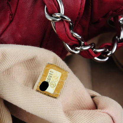 Chanel Calfskin Expandable Tote Red 7 of 8