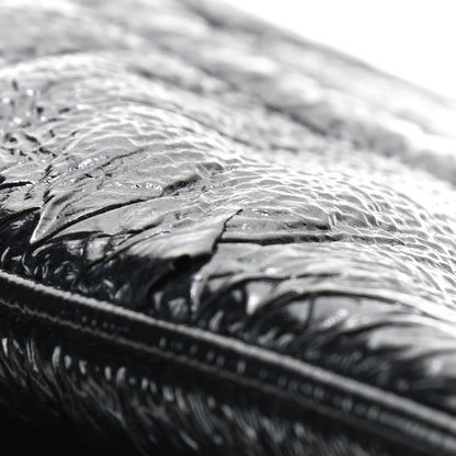 Chanel Vinyl Rodeo Accordion Flap Bag Black 13 of 17