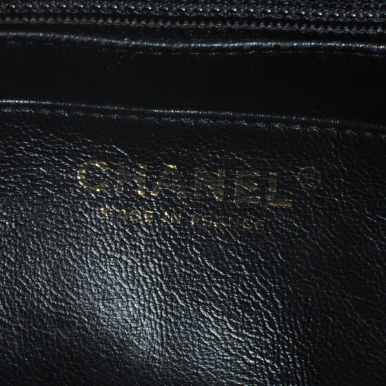 Caviar Jumbo Single Flap Black
