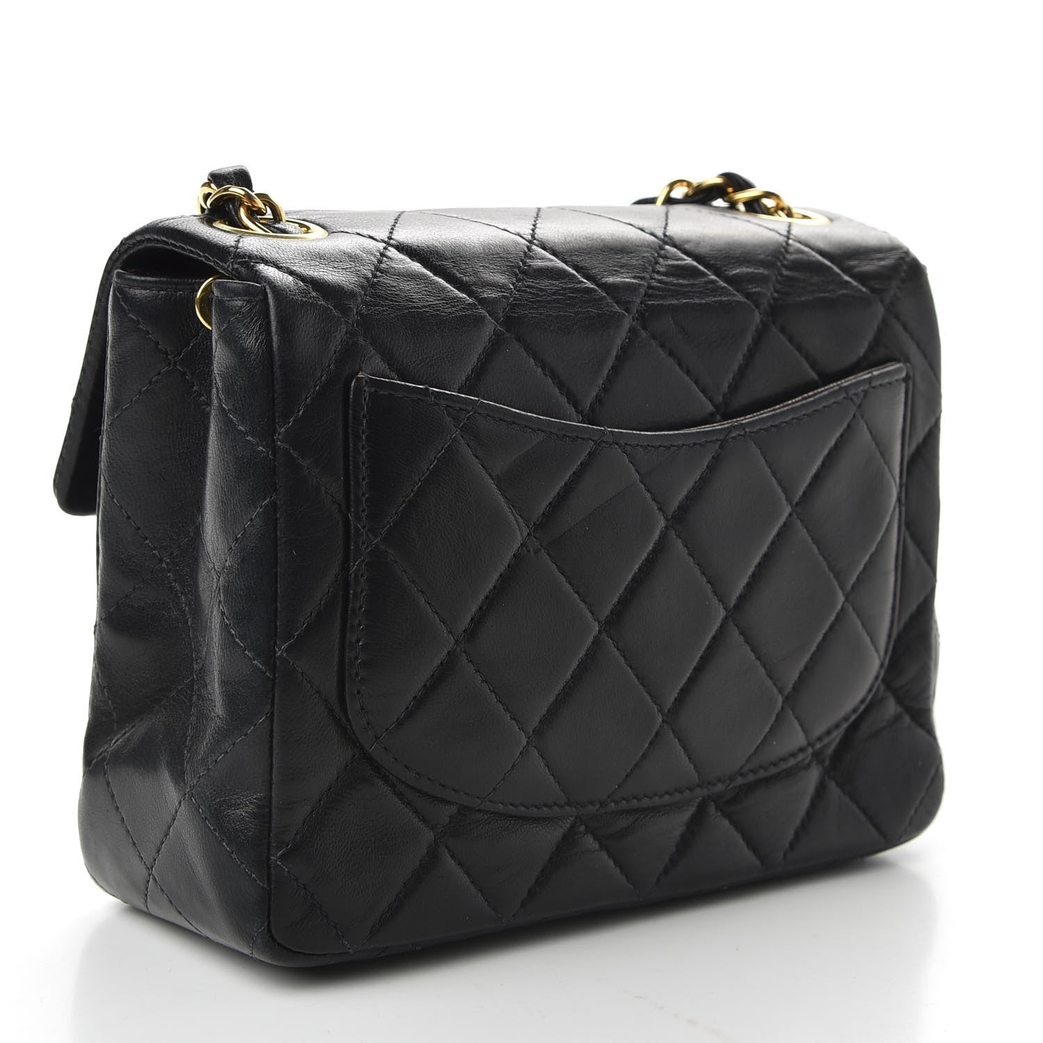 Chanel Lambskin Quilted Mini Square Flap Black 3 of 9