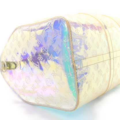 Louis Vuitton PVC Monogram Keepall Bandouliere 50 Iridescent Prism 8 of 13