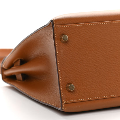 Hermes Courchevel Kelly Sellier 32 Gold 7 of 10