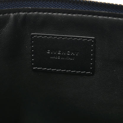 Givenchy Denim Logo Zip Pouch Blue 6 of 9