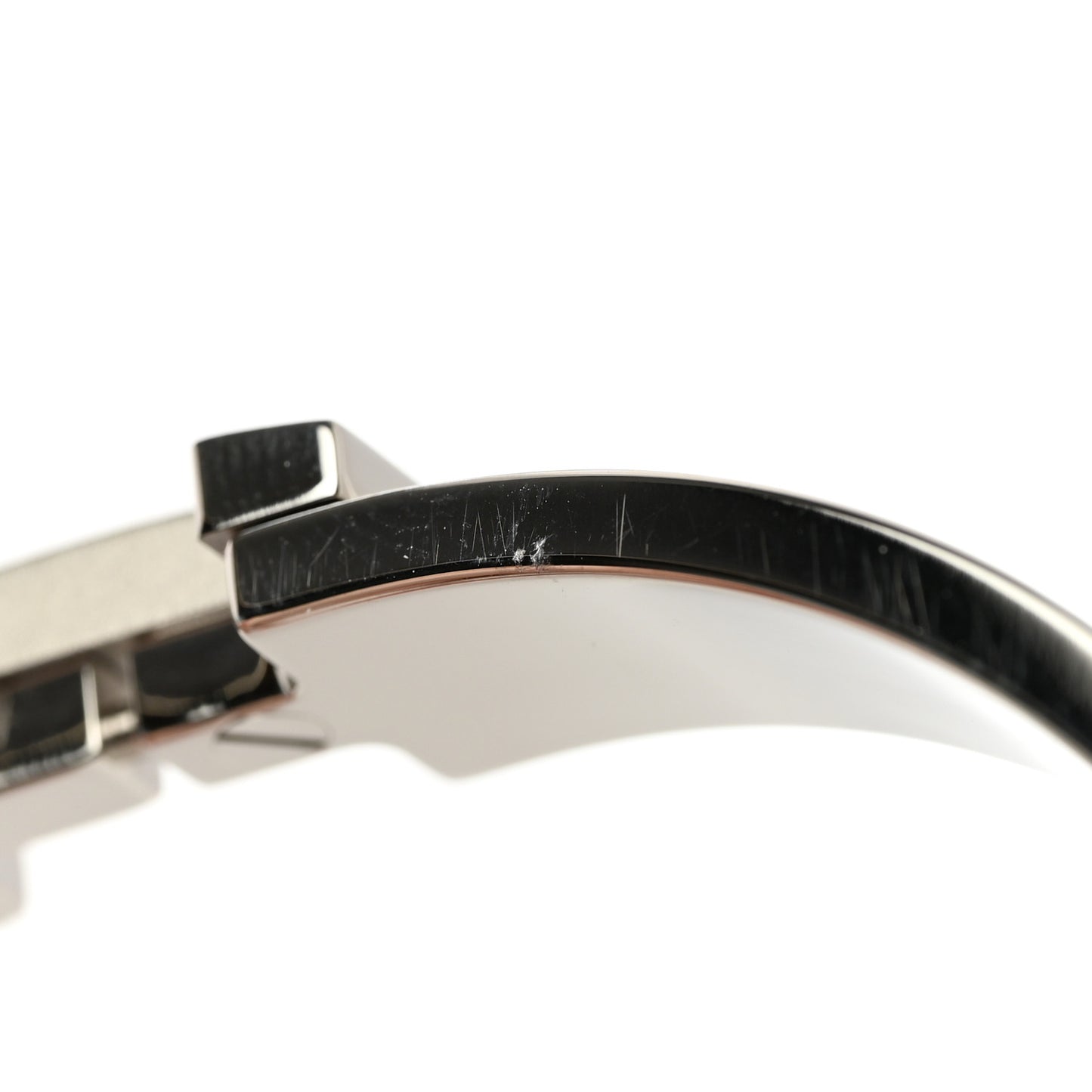 Matte Enamel Narrow Clic Clac HH Bracelet GM Black