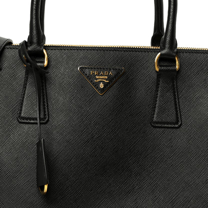 Prada Saffiano Lux Large Galleria Double Zip Tote Black 9 of 12