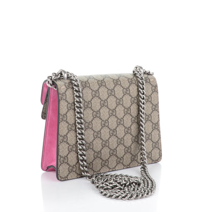 Gucci GG Supreme Monogram Mini Dionysus Shoulder Bag Pink 3 of 6