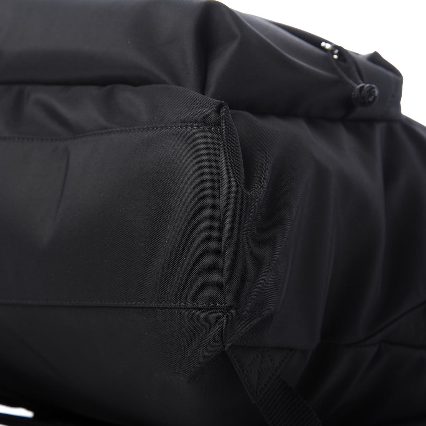 Recycled Sport Nylon Logo Embroidered Wheel Backpack Black Cyan