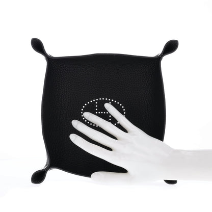 Hermes Taurillon Clemence Mises et Relances Change Tray Black 2 of 7