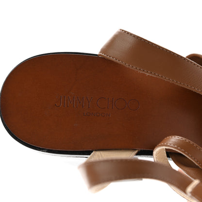 Jimmy Choo Calfskin Jasie 85 Sandals 37.5 Cuoio 7 of 7