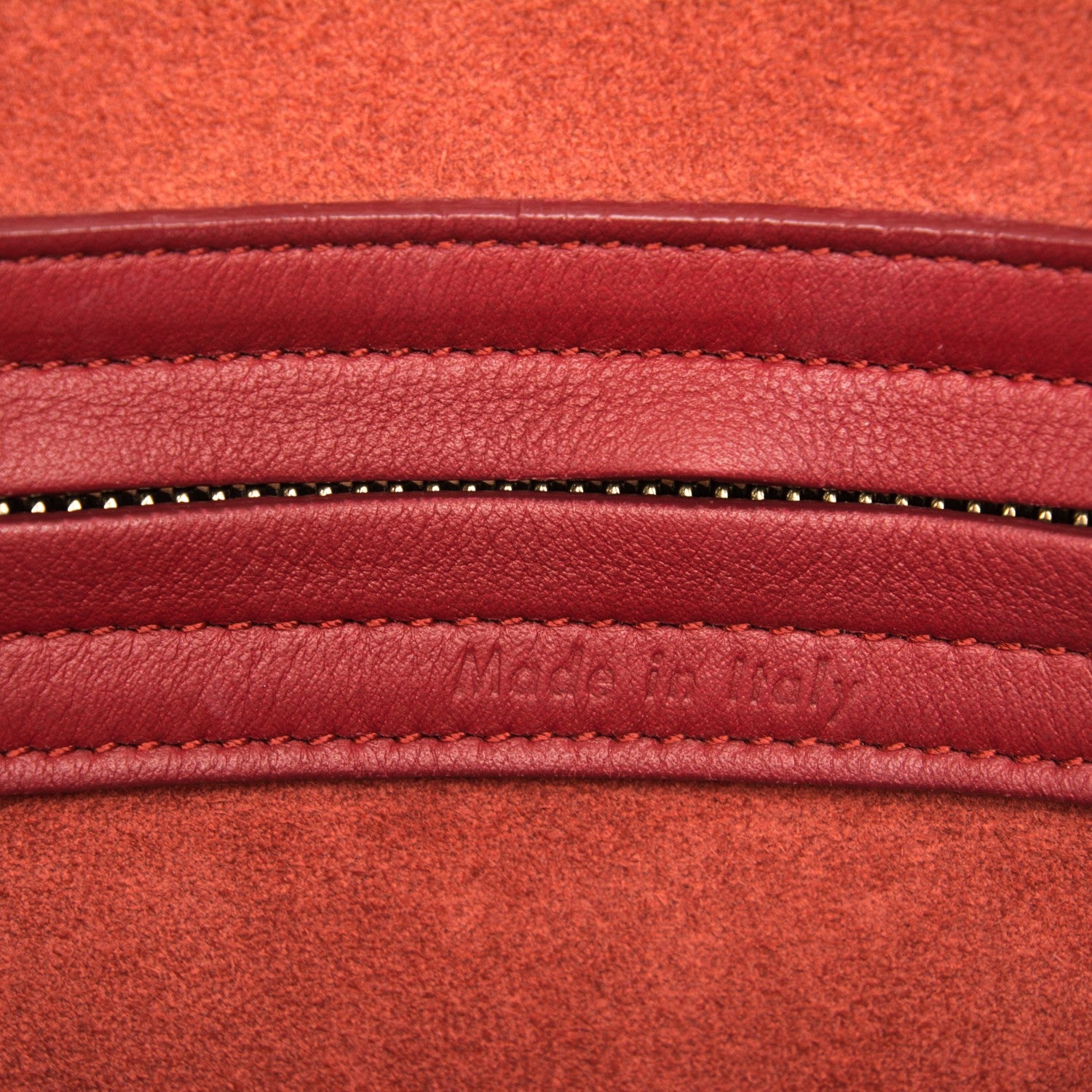 Celine Supple Calfskin Medium Phantom Luggage Red 7 of 10