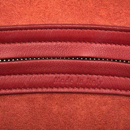 Celine Supple Calfskin Medium Phantom Luggage Red 7 of 10