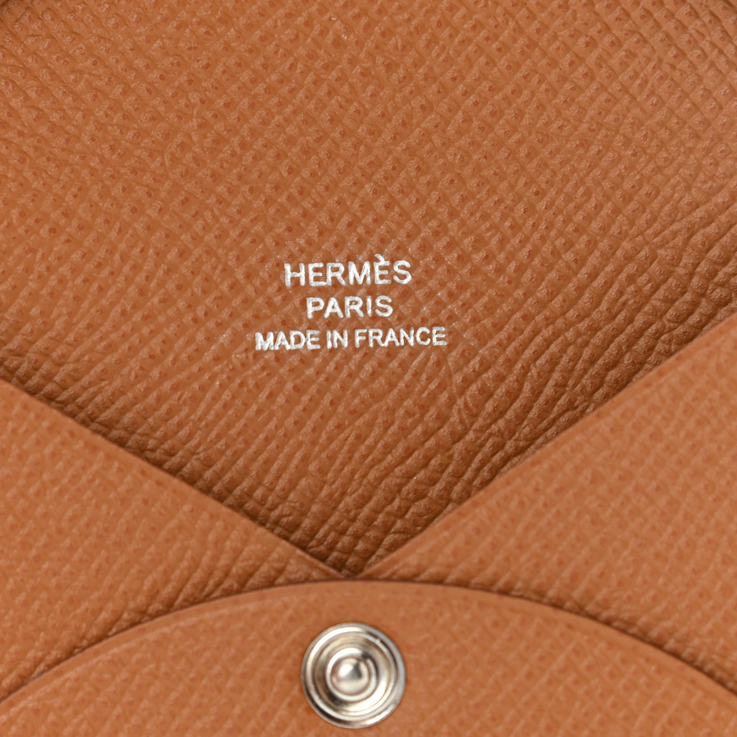 Hermes Epsom Calvi Card Case Gold 6 of 7