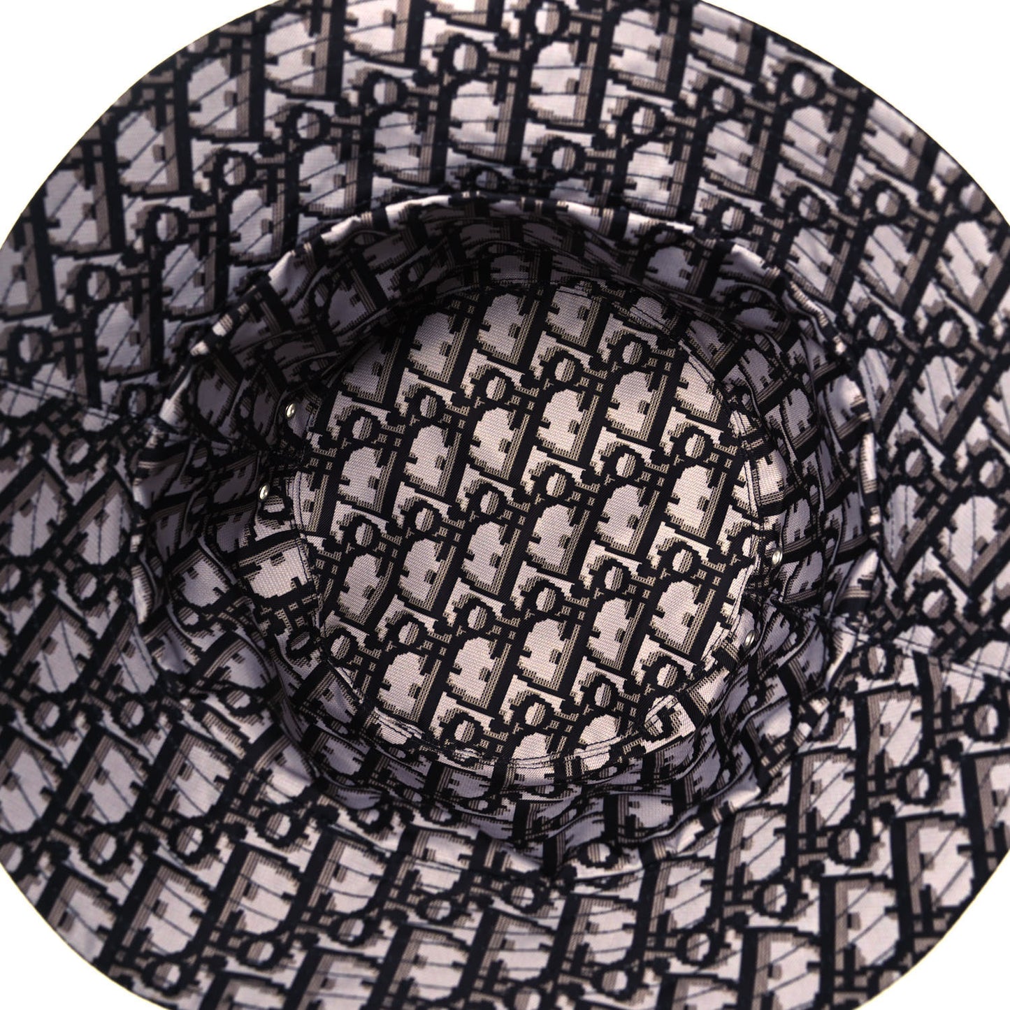 Polyester Cotton Oblique Reversible Teddy-D Brim Bucket Hat 56 Black